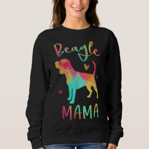 Beagle Mama Colourful Beagle Gifts Dog Mum Sweatshirt