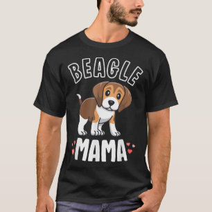 Beagle Mama Dog Mum For Women Gift For Beagle Love T-Shirt