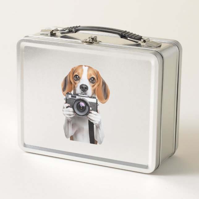 Beagle Metal Lunch Box (Front)