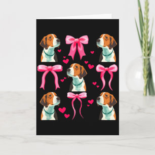 Beagle Mom Coquette Beagle Mama Beagle Mother Card