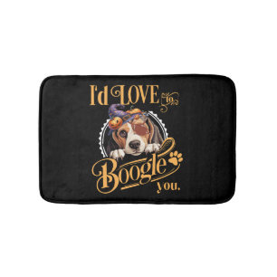 Beagle Mom Halloween Dog Lover Bath Mat