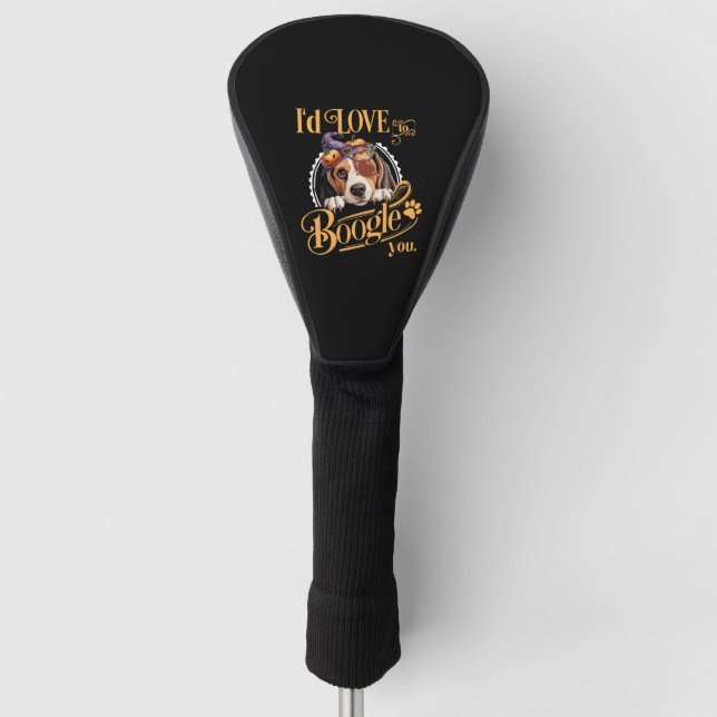 Beagle Mom Halloween Dog Lover Golf Head Cover (Front)