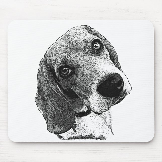 Beagle Mouse Mat (Front)