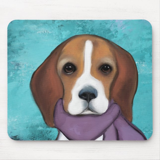 Beagle Mouse Mat (Front)