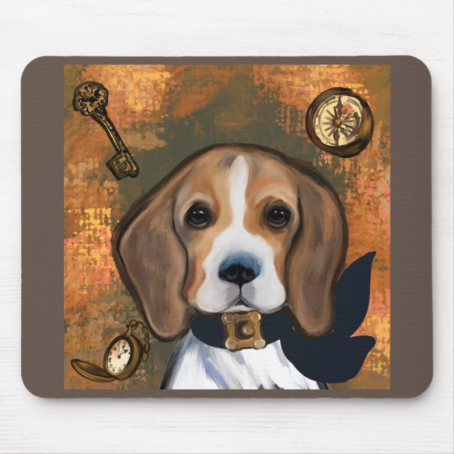 Beagle    mouse mat (Front)