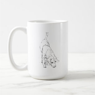 Beagle Mug – Hand Drawn Ink Dog Coffee Mug