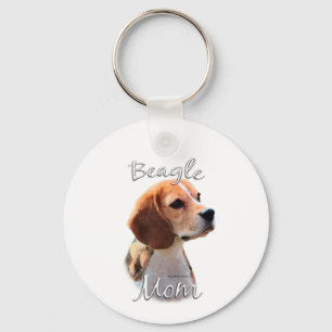 Beagle Mum 2 Key Ring