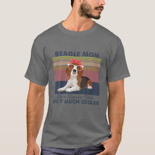 Beagle Mum Bandanna Match Vintage Mother's Day Dog T-Shirt
