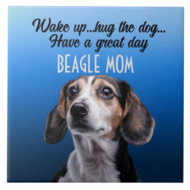 Beagle Mum Ceramic Tile (Front)