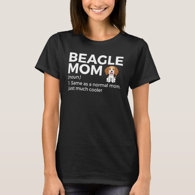 Beagle Mum Definition Funny Beagle Owner Pet Dog M T-Shirt (Front)