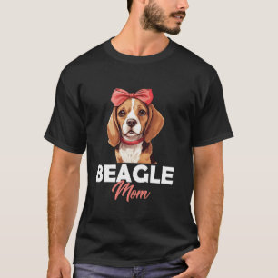 Beagle Mum Dog Lover Cute Beagle Mother s Day Long T-Shirt