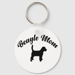 Beagle Mum Puppy Dog Canine Puppies Key Ring