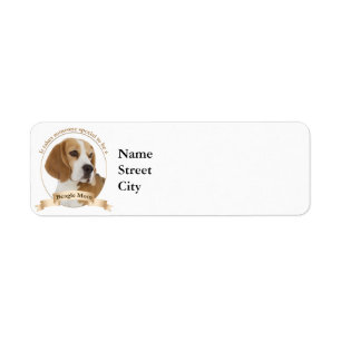 Beagle Mum Return Address Label