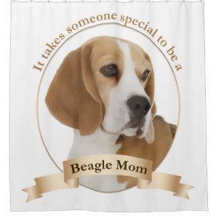 Beagle Mum Shower Curtain