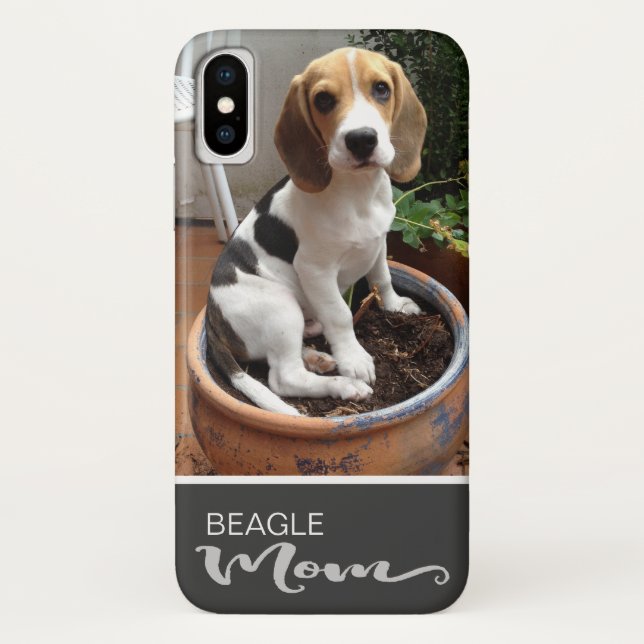Beagle Mum Smooth Add Your Dog Photo Case-Mate iPhone Case (Back)