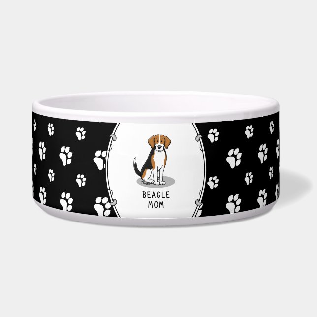 Beagle Mum (tri colour 3) Dog Cute Dog Mum (Front)