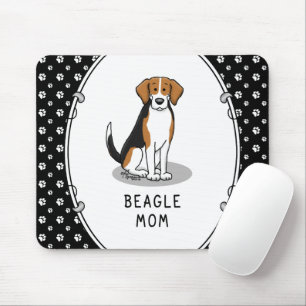 Beagle Mum (tri colour 3) Dog Cute Dog Mum Mouse Mat