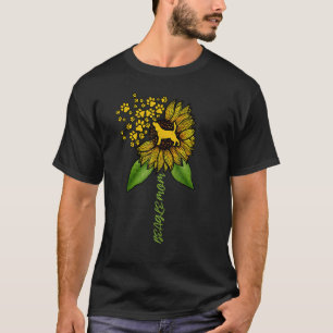 Beagle Mum Vintage Sunflower Love Paws I Love My B T-Shirt
