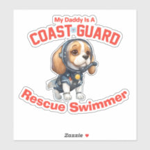 Beagle My Daddy Is A USCG Rescue Swimmer