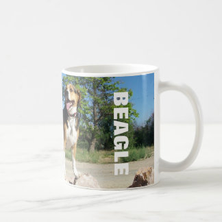 Beagle On The Rocks - Cooper Beagle Coffee Mug