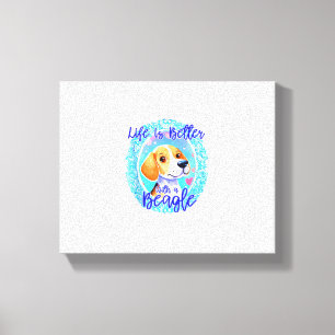Beagle owner dog puppy mama beagle dog cute women  canvas print