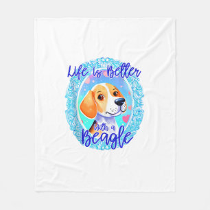 Beagle owner dog puppy mama beagle dog cute women  fleece blanket