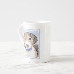 Beagle Painting - Cute Original Dog Art Bone China Mug