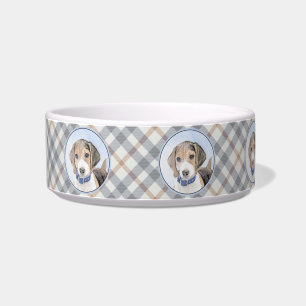 Beagle Painting - Cute Original Dog Art Bowl