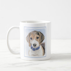 Beagle Painting - Cute Original Dog Art Coffee Mug