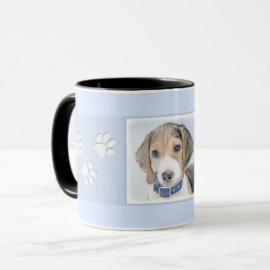 Beagle Painting - Cute Original Dog Art Mug