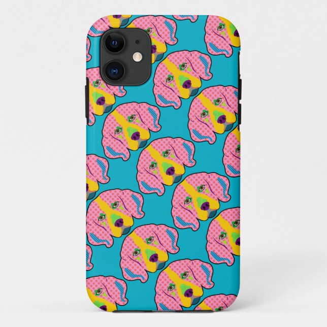 Beagle Pattern Pop Art Case-Mate iPhone Case (Back)