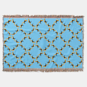 Beagle pattern throw blanket