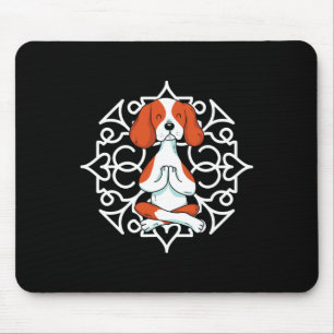 Beagle Paws Pet Dog Yoga Practitioner Meditate Inh Mouse Mat