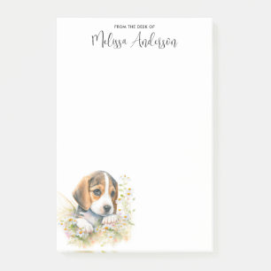 Beagle Personalised Dog Lover Cute Puppy Post-it Notes