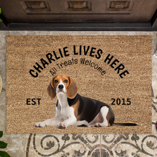 Beagle Personalised Dog Lover Doormat