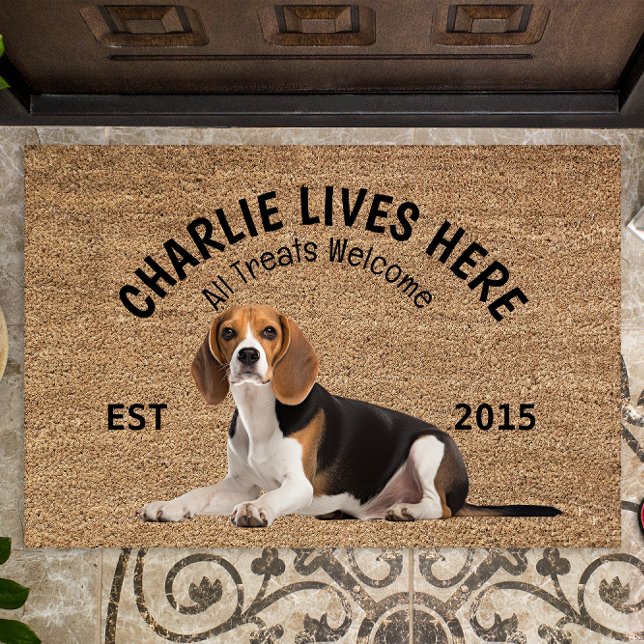 Beagle Personalised Dog Lover Doormat (Creator Uploaded)