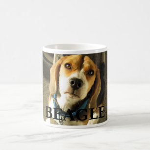 beagle pic w name coffee mug