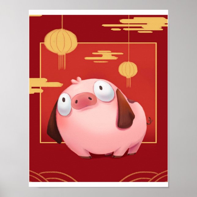 Beagle Pig_Pig Lover Poster (Front)