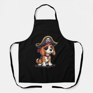 Beagle Pirate Costume Jolly Roger Flag Skull Cross Apron