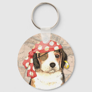 Beagle Pirate Key Ring