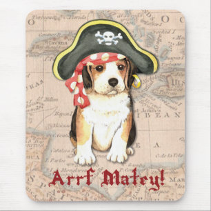 Beagle Pirate Mouse Mat