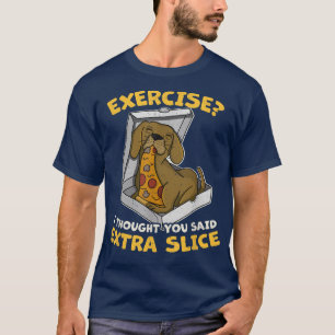 Beagle Pizza Walk Dog Owner Lover Puppy90 T-Shirt
