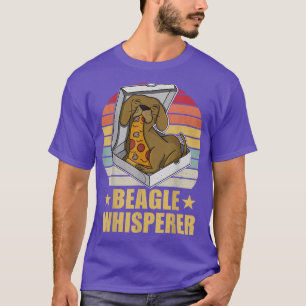 Beagle Pizza Walk Dog Owner Lover Puppy 172 T-Shirt