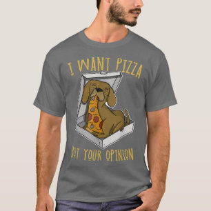 Beagle Pizza Walk Dog Owner Lover Puppy 77 T-Shirt