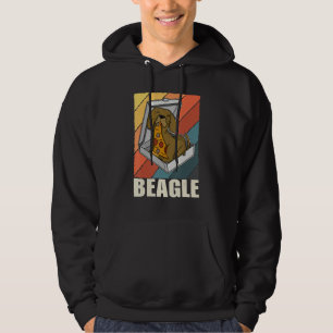 Beagle Pizza Walk Dog Owner  Puppy 16 Hoodie
