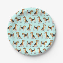 Beagle Plates- PICK YOUR COLOR!