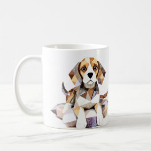 Beagle Playful Adorable Cut Animal Colourful Funny Coffee Mug