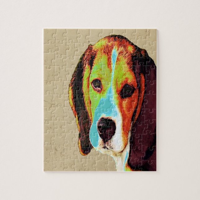 Beagle Pop Art Jigsaw Puzzle (Vertical)