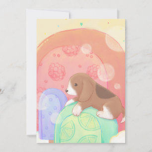 Beagle & Popsicles Invitation