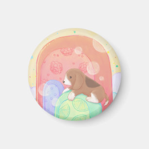 Beagle & Popsicles Magnet
